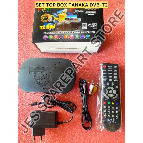 TANAKA SET TOP BOX DVB T2 NEW TV SIARAN DIGITAL RECEIVER STN ADAPTOR - TANAKA