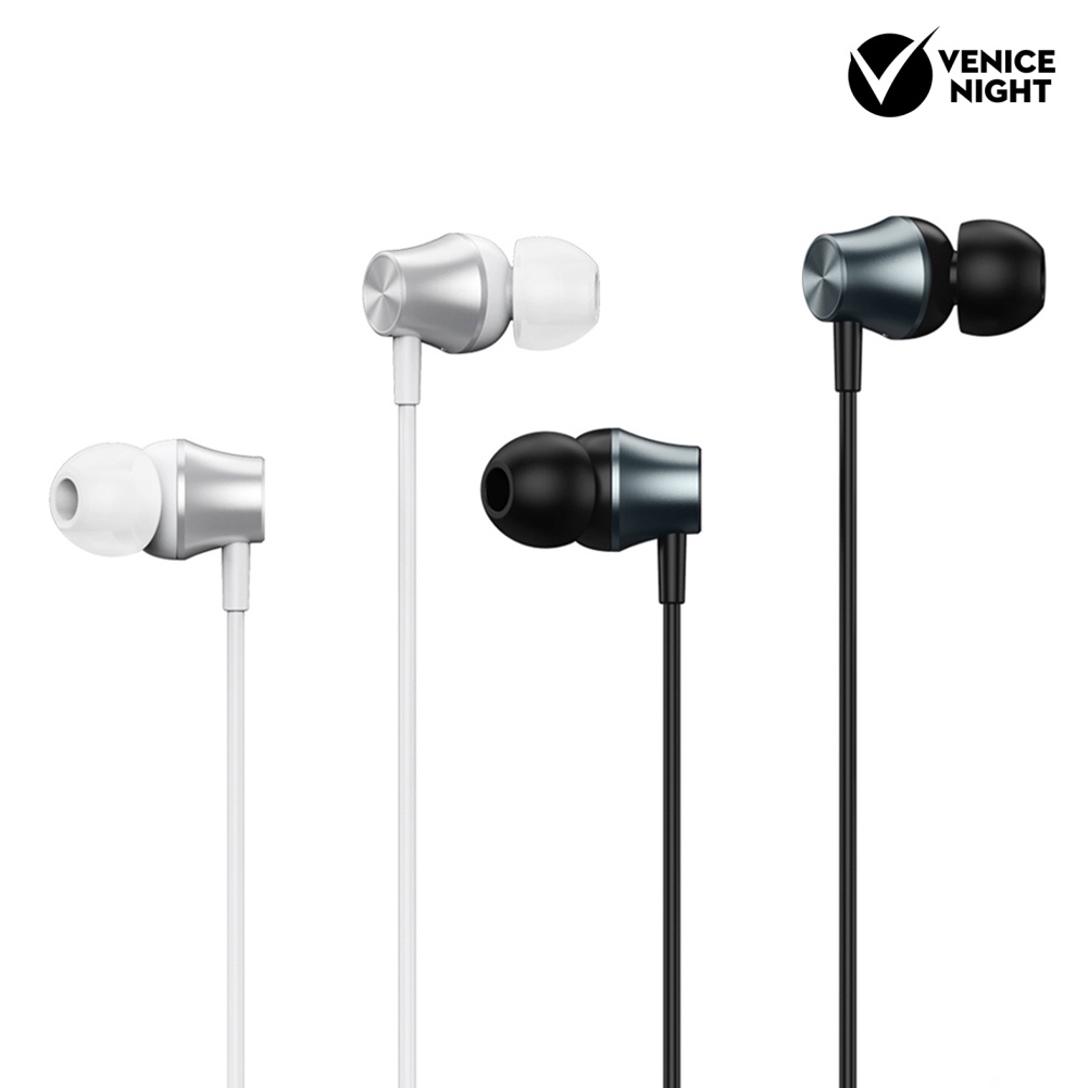 (VNEP) (Berkabel) Remax RM-202 Musik Stereo Ponsel Earphone In-ear Headset dengan Mic