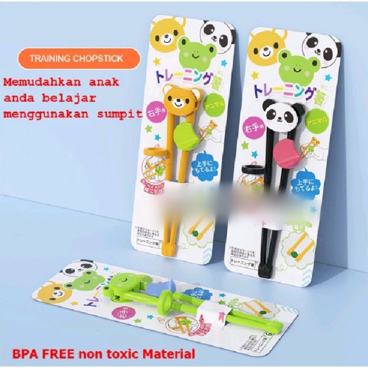 Sumpit Anak Belajar Makan Motif Kartun Lucu Sumpit Training Anak Sumpit Anak Lucu Sumpit Latihan Makan Chopstick Karakter