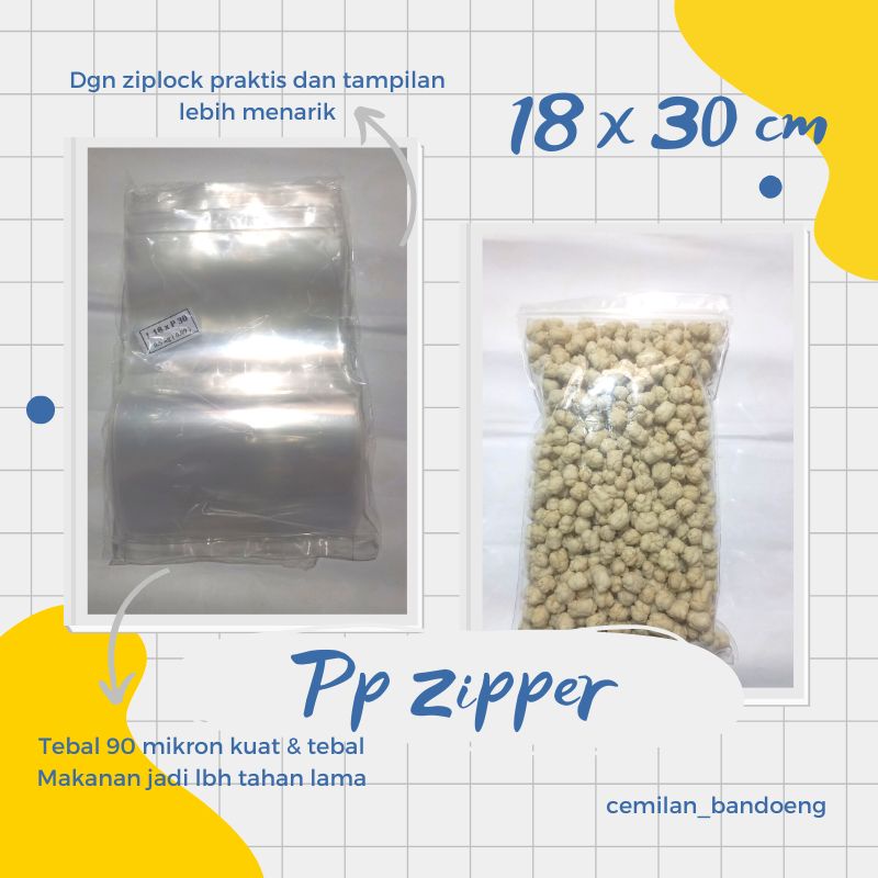 PLASTIK PP KLIP BENING 20 X 30 CM , 18 X 30 CM, 15 X 20CM PER 500GR