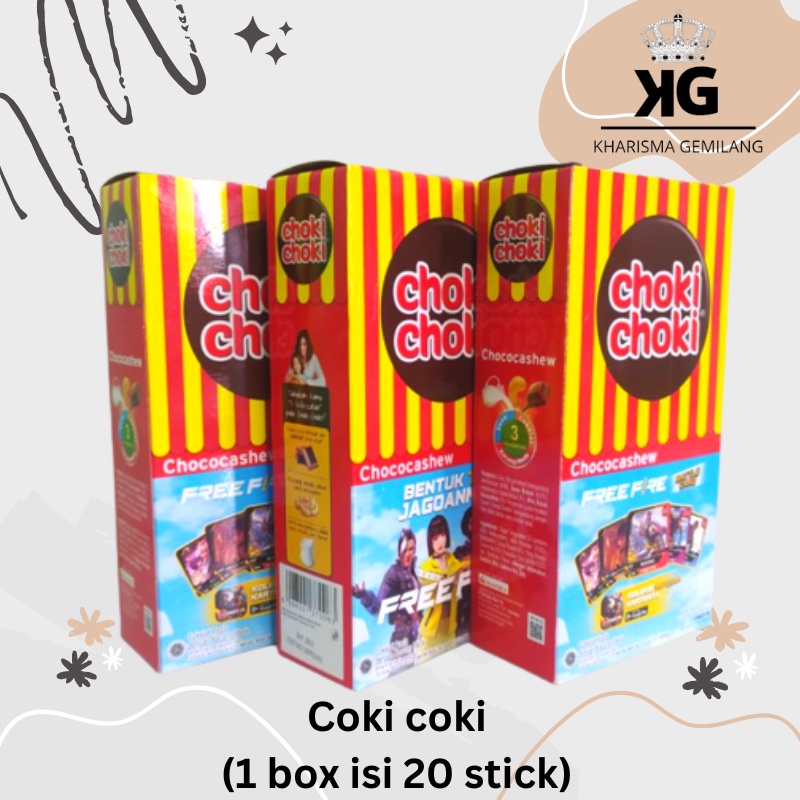 

COKI COKI - CHOKI-CHOKI CHASEW 180gr (1 PACK) Snack Cemilan Anak Rasa Stick Coklat Stik Cream Sedot Enak Manis