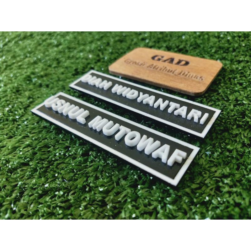 

Name Tag Text Timbul Papan Nama id Card