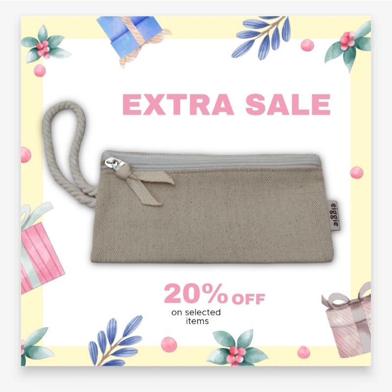 

pencil case kanvas tebal premium