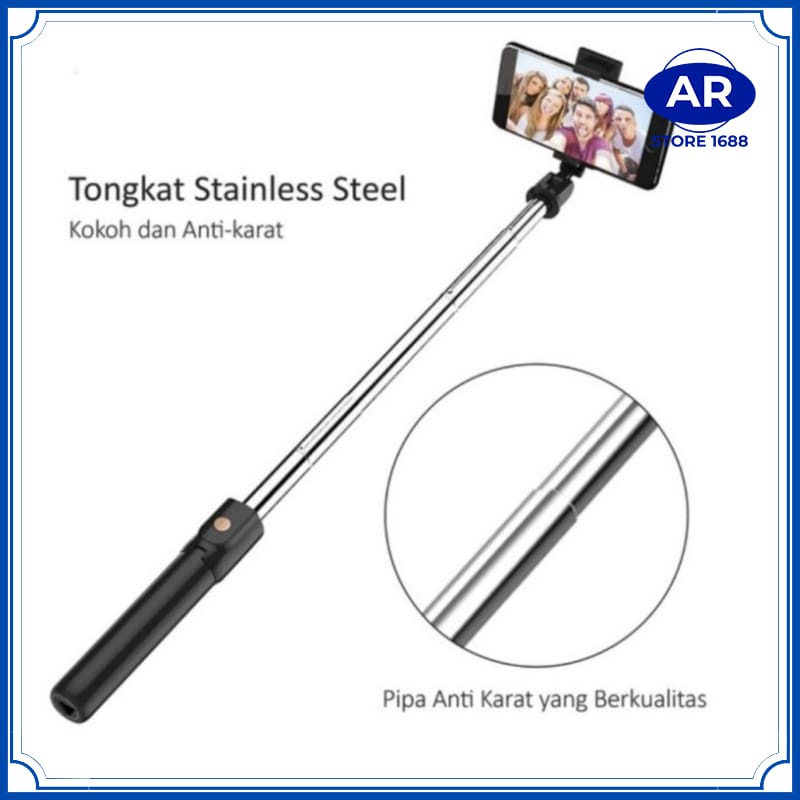 TONGSIS TRIPOD TOMSIS 3 IN 1 R1 BLUETOOTH BT WIRELESS MAKARON MACARON-AR STORE1688