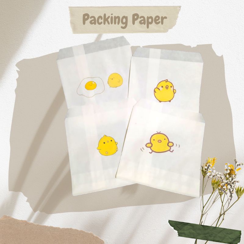 

Amplop Packaging Olshop Ayam 12x13 cm Aesthetic Vintage Paperbag Packing lucu Amplop untuk packing olshop motih lucu amplop ulangtahun