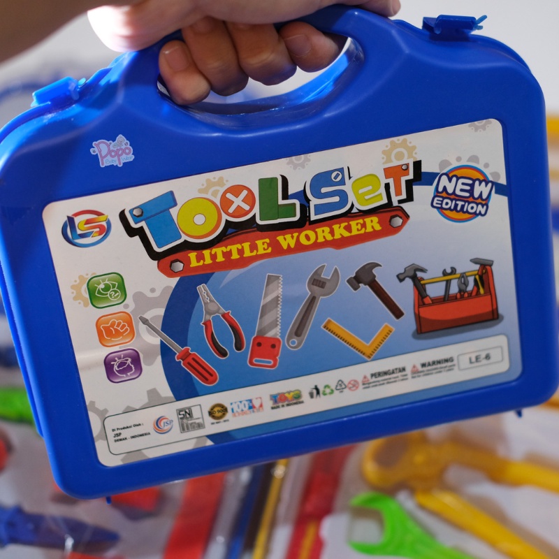 MAINAN EDUKASI ANAK KOPER TOOLS SET/ MAINAN PERTUKANGAN SET