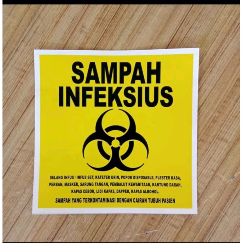 

SIGN STIKER B3 SAMPAH INFEKSIUS STIKER