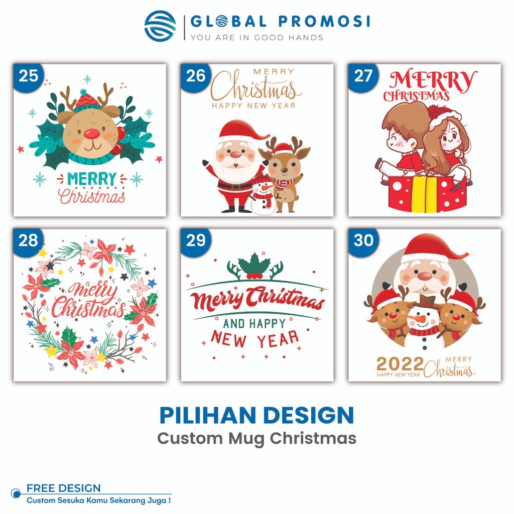 Pilihan Desain Khusus Mug Tema Natal