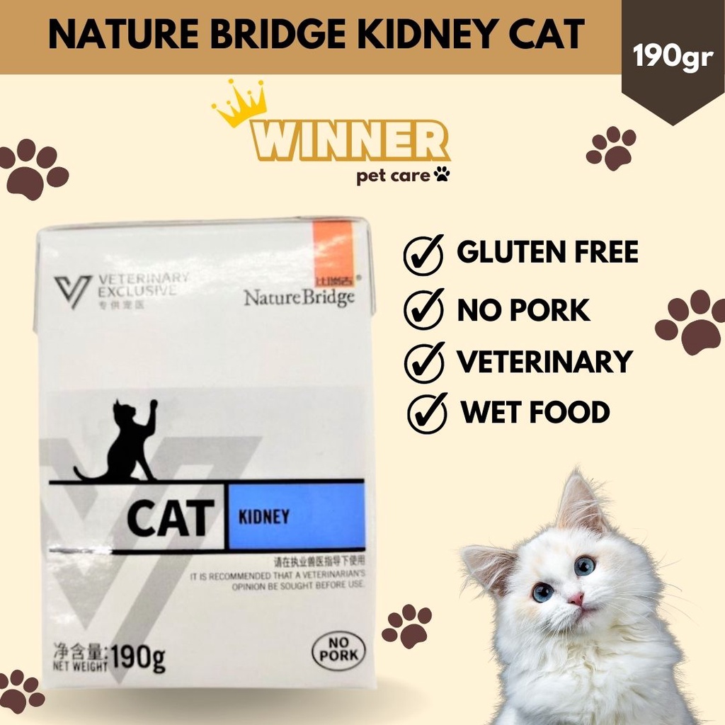 Nature Bridge Kidney Vet Cat Wet Food 190gr