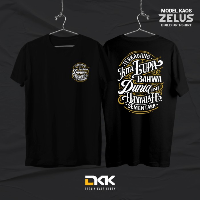 Produk Terbaru Kaos Islami Keren Desain Dunia Sementara