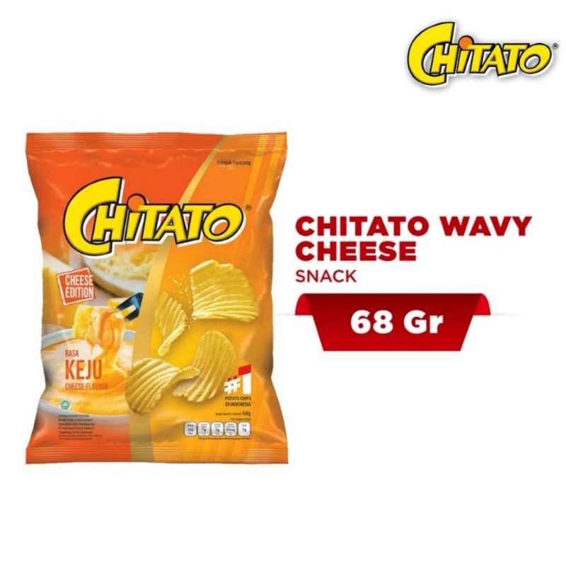 

CHITATO SNACK RASA KEJU/CHEESE 68 GRAM