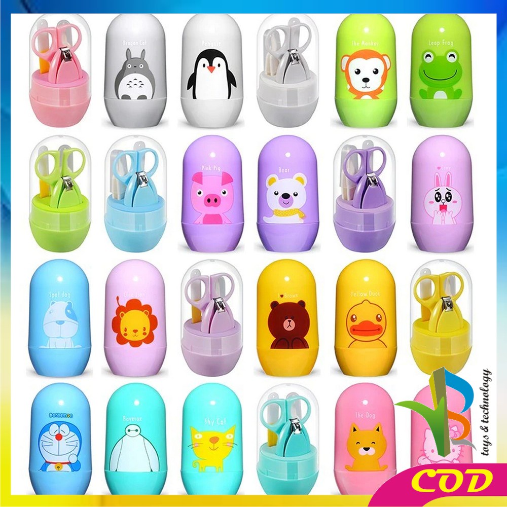 RB-C285 Gunting Kuku Bayi Set Baby Care Kit 4IN1 Baby Nail Clipper Set / Manicure Set Bayi