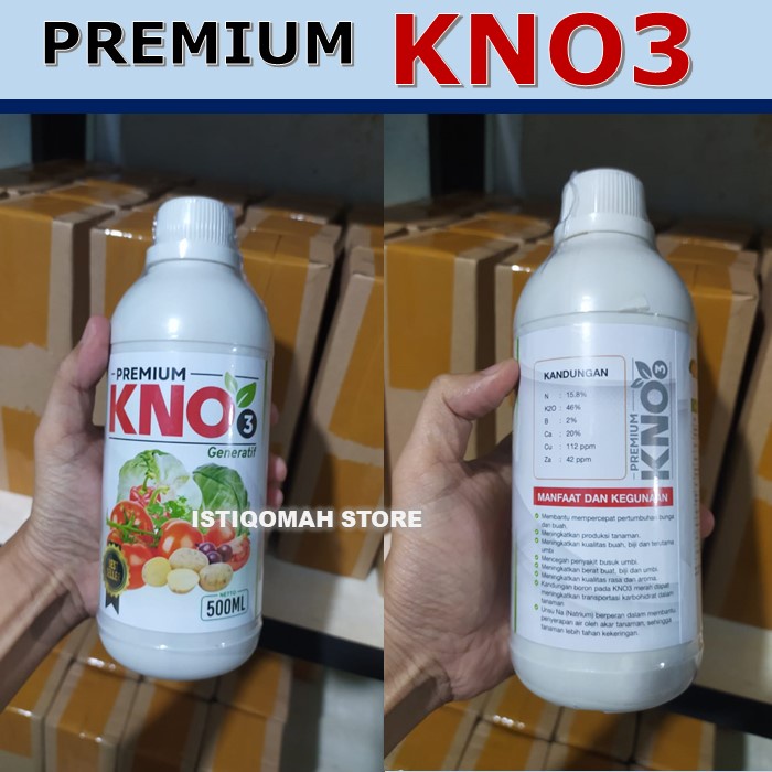 PREMIUM KNO3 Generatif 500ML Pupuk Obat Pencegah Penyakit Busuk Kacang Tanah - Pupuk untuk Mempercepat Pertumbuhan Buah Umbi Kacang Tanah - Pupuk Penyubur Tanaman Kacang Tanah yang Bagus Terbaik Ampuh Terlaris