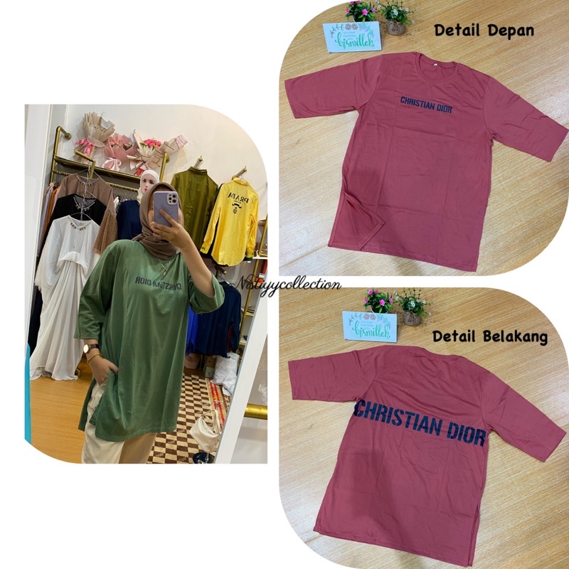 kaos oversize christi*n dior
