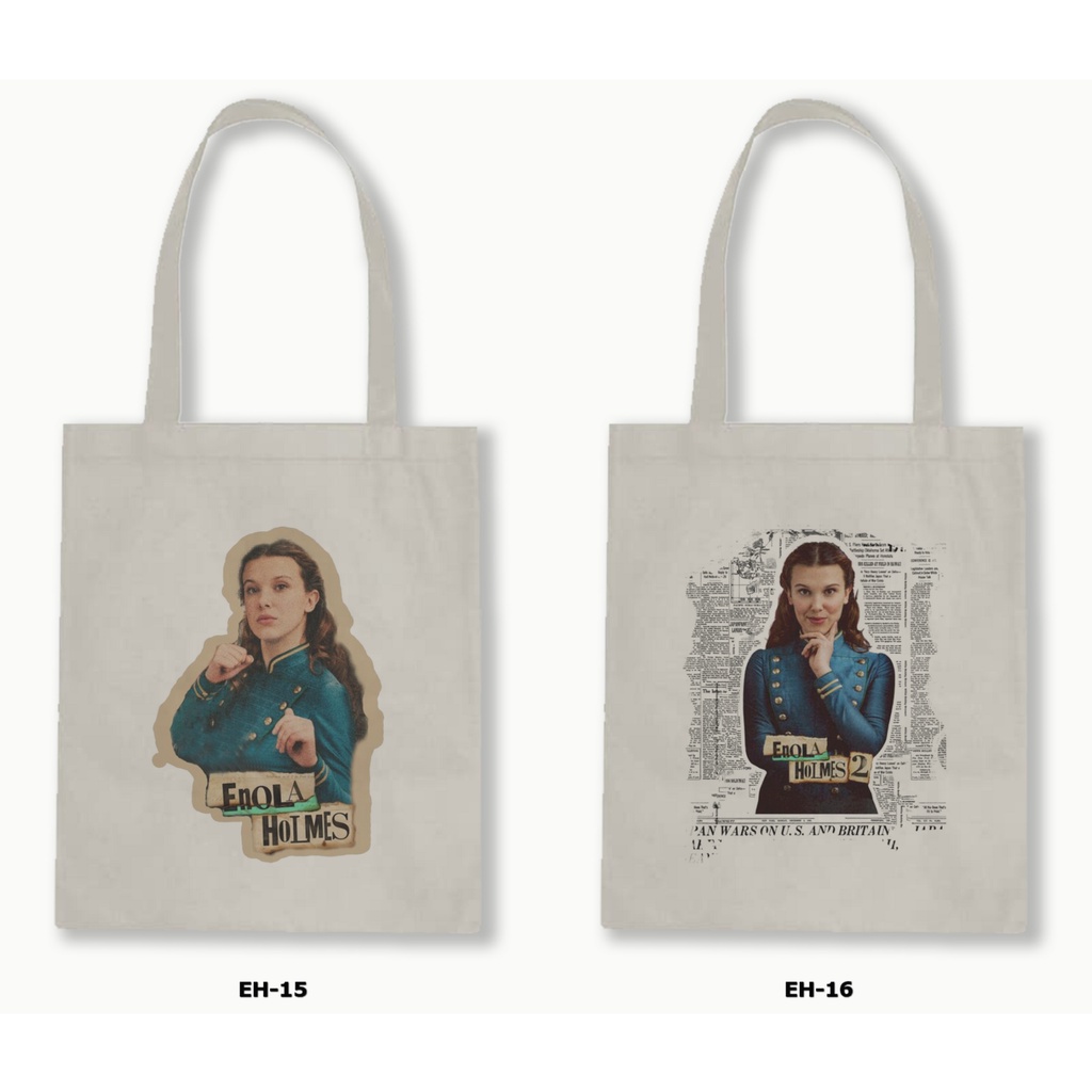 TOTE BAG BLACU  - ENOLA HOLMES / SERIAL NETFLIX 1