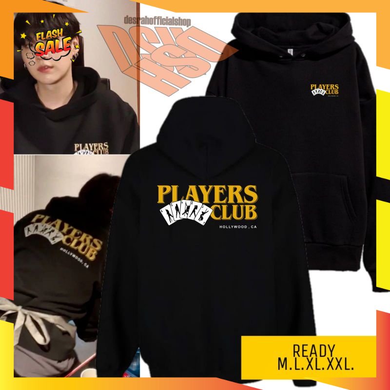 BUAT ANAK DEWASA REMAJA SMP SD SMK KULIAH /JAKET HOODIE BTS Suga min yoongi PLAYERS CLUB remi