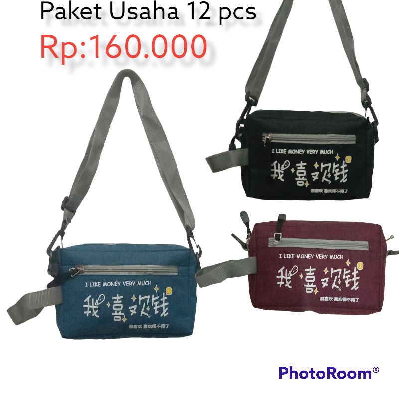 GROSIR TAS SELEMPANG KOREA ISI 12 pcs