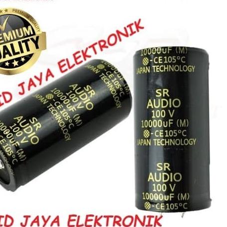 CAPASITOR ELCO SR AUDIO 10000 UF 100 V ELKO 10000UF 100V MIKRO ASLI
