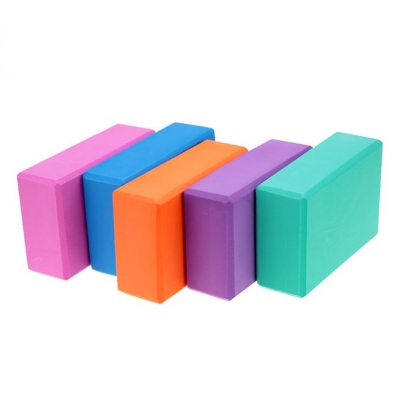 BALOK Yoga Blok Prick Pilates EVA Brick Foam Alat Fitnes / Balok Yoga Bantalan Yoga Block Yoga Pilates Polos