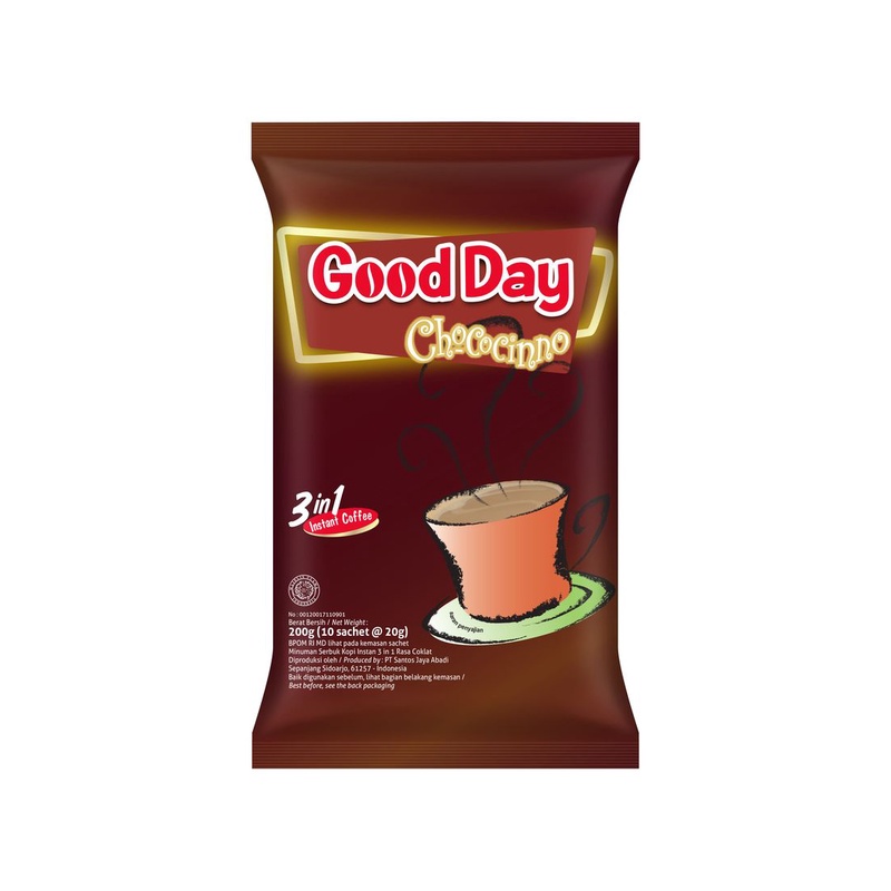 

GOOD DAY Kopi Instant 3in1 Chococinno Sachet 10 x 20gr