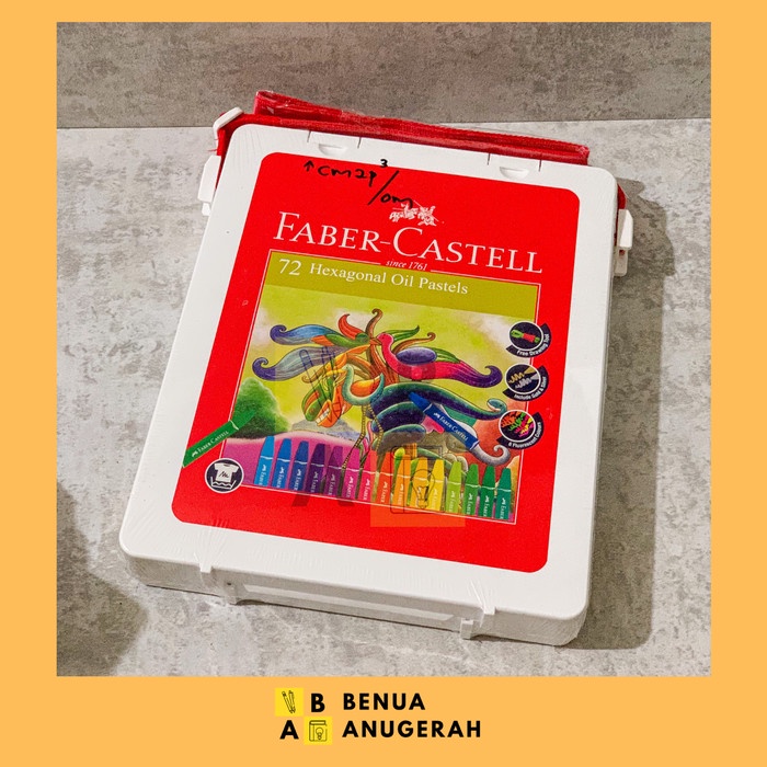 

CRAYON / OIL PASTEL FABER CASTELL HEXAGONAL OIL PASTEL 72 WARNA