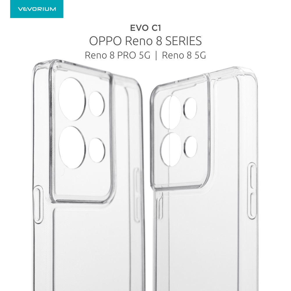 VEVORIUM EVO C1 OPPO Reno8 PRO 5G Reno 8 5G Clear Soft Case Bening Transparan