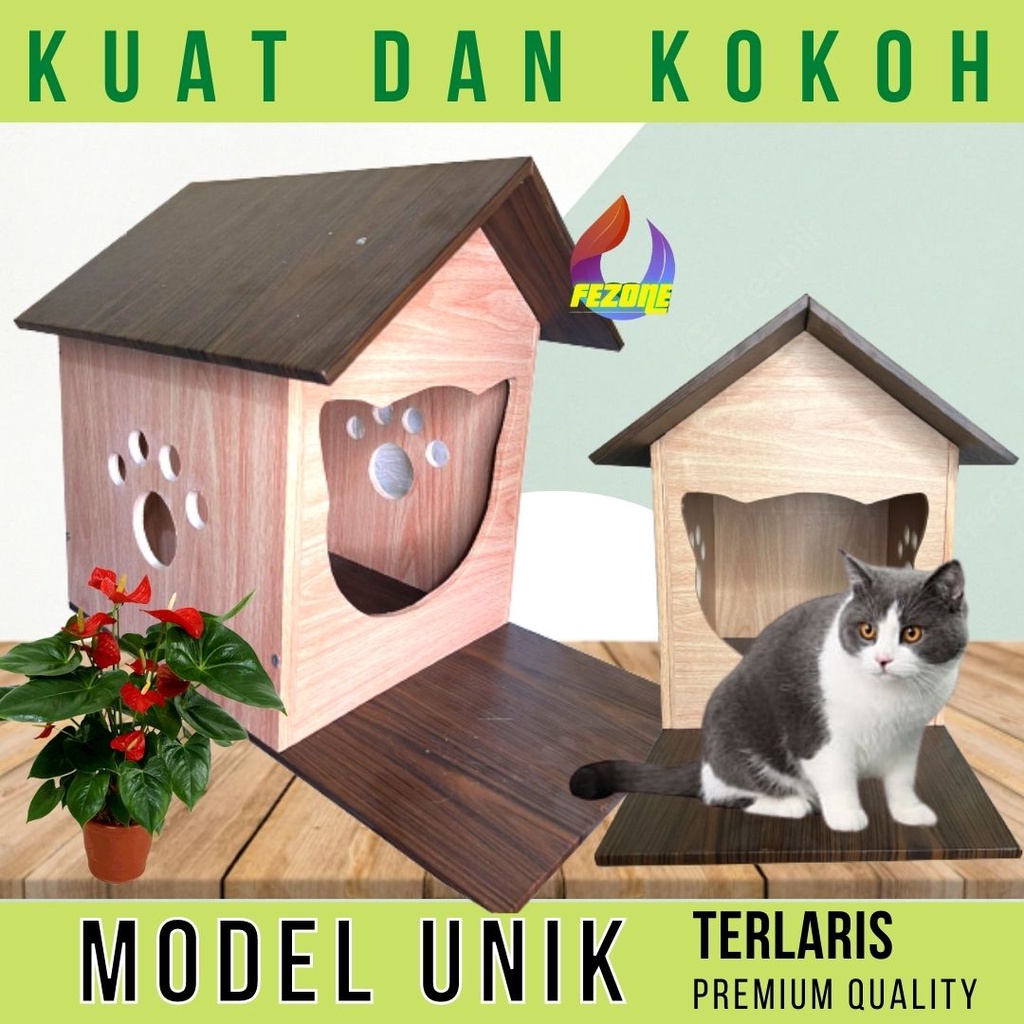 CUSTOM RUMAH KUCING/ ANJING KANDANG HEWAN PREMIUM FEZONE