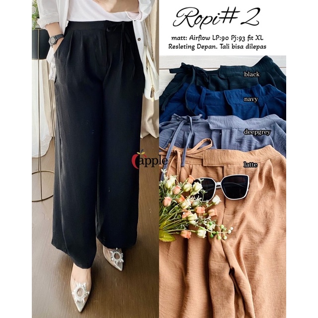 #2 ropi pants/ celana wanita/ celana kerja/ ootd fashion/ ootd wanita