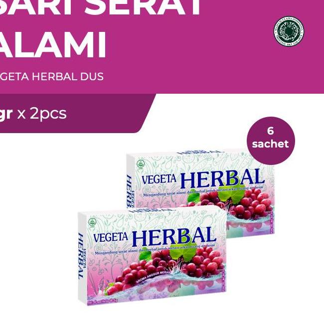 

↸ Vegeta Dus 6 Sachet Herbal 5 g x2 や