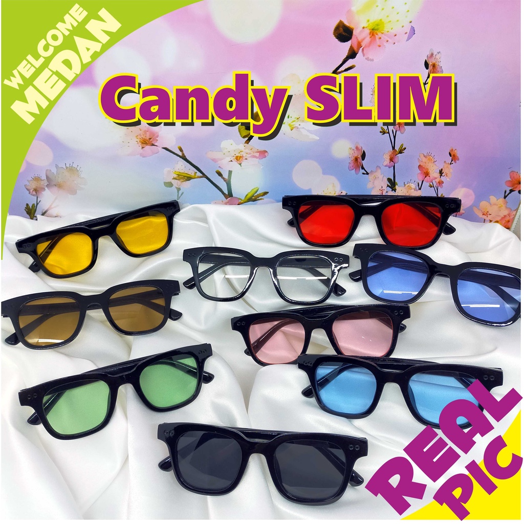 MEDAN SLIM KACAMATA CANDY SLIM WARNA WARNI TRENDY (MODEL SLIM) WM02SLIM