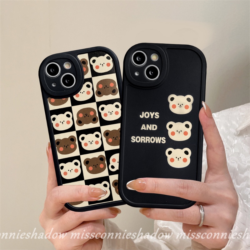 Case Untuk Samsung A14 A03 A04 A04s A12 A32 A03s A53 A73 A23 A13 A52 A50 A22 A50s A71 A30s A02s A21s A52s A51 A33 A11 A20s A72 A31 A10s A20 M23 Kartun Korea Beruang Lucu Soft Cover