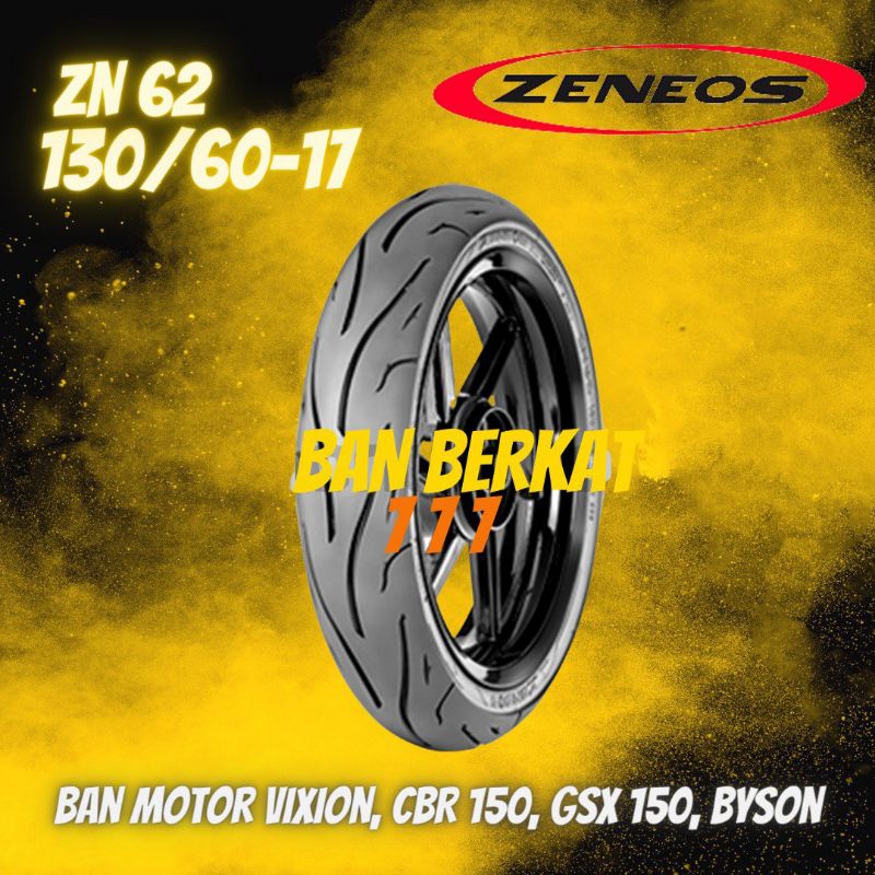 Ban Motor Moge / Zeneos ZN 62 130/60 Ring17 Tubeless