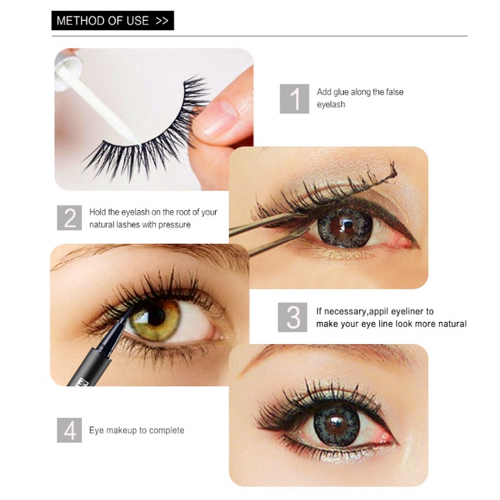 MAGEFY Eyelash Extention Bulu Mata Palsu 3D Ekstensi Maange Eyelashes Alami XX092