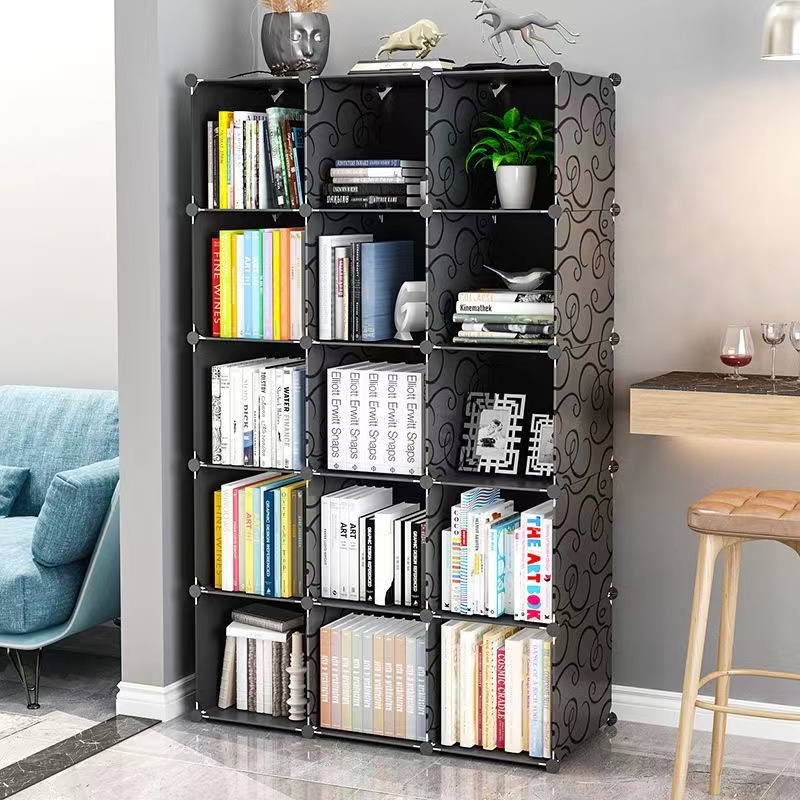 HEINO Rak buku serbaguna lemari multi fungsi rak sepatu portable