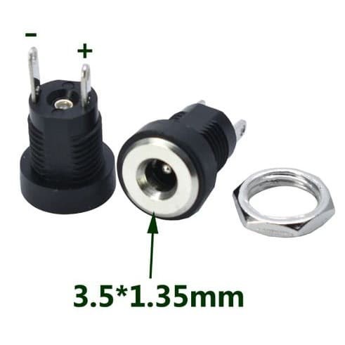 SOKET DC FEMALE POWER SOCKET 3.5X1.35MM PCB PLUG JACK DC022B DC-022B