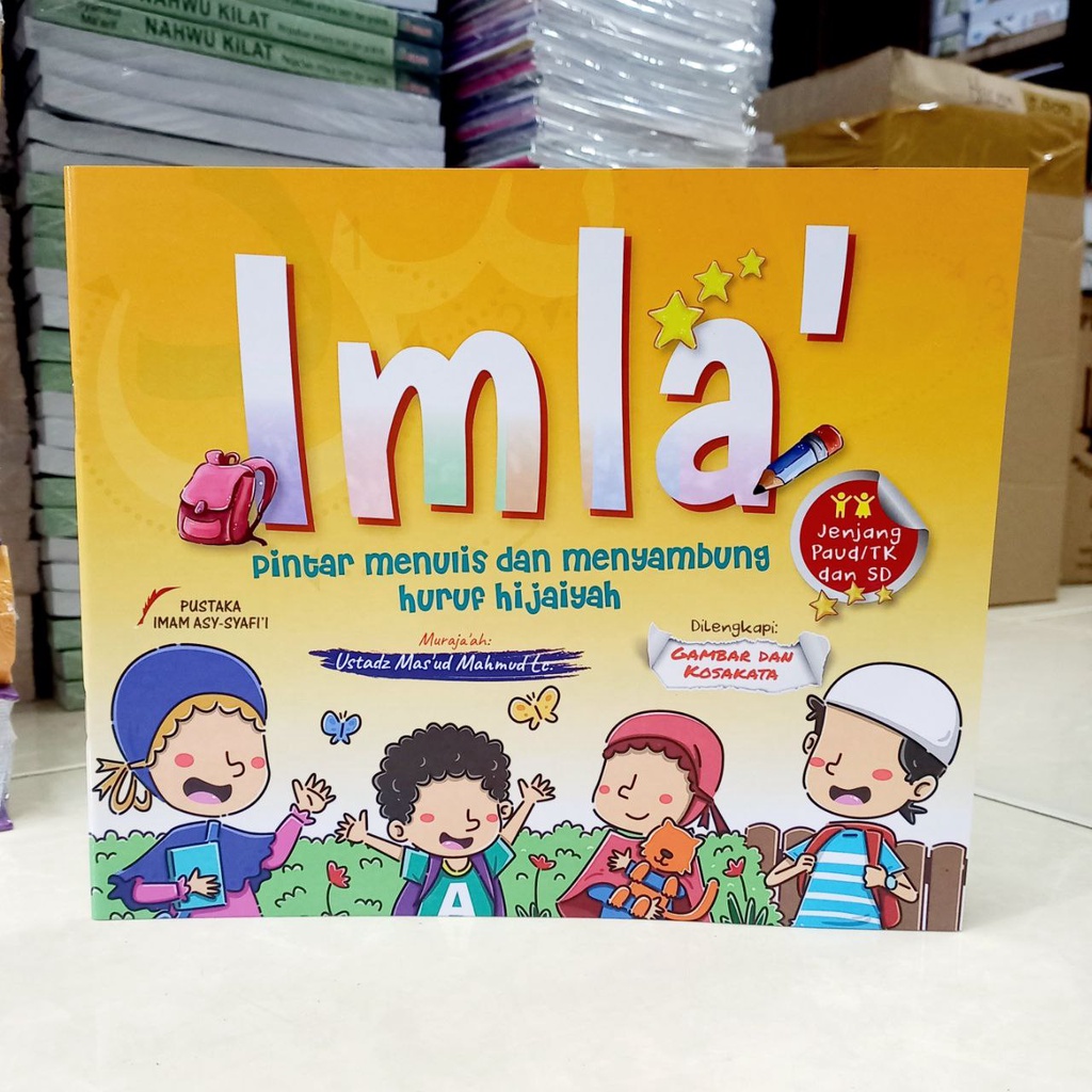 Buku Imla - Pintar menulis dan menyambung huruf hijaiyah - Metode Follow The Line