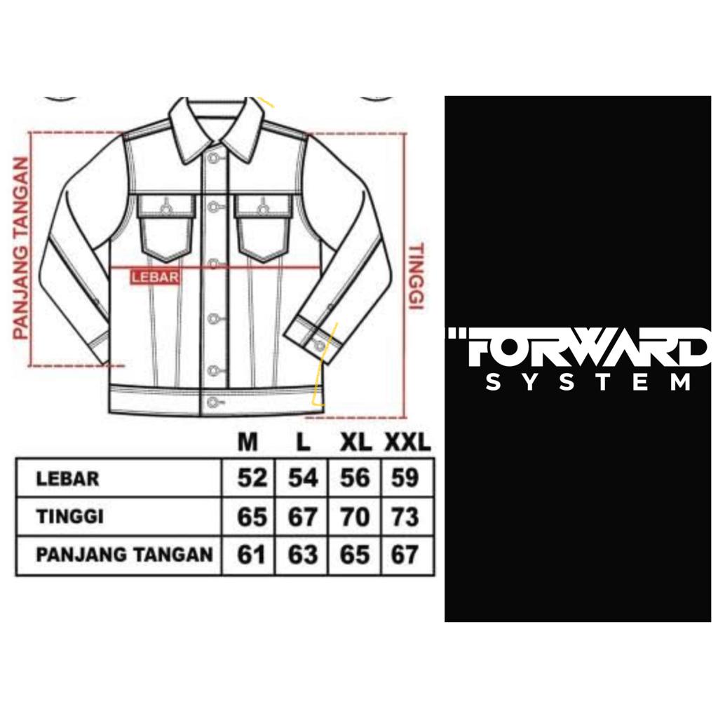 Jaket Pria Jeans Denim Retro Destroy Forward System