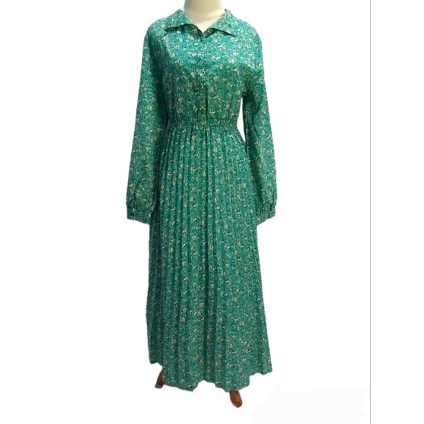 PL Long Dress Vintage Bunga Bunga