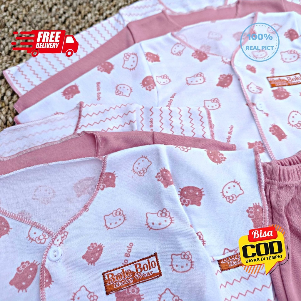 SALE 7.7 - 18 PCS Baju Bayi Celana Bayi Setelan Bayi Perempuan Baju Bayi Perempuan PINK DUSTY Newborn Baju Bayi Baru Lahir Baju Bayi Kekinian Bolo-Bolo Serian PINK DUSTY