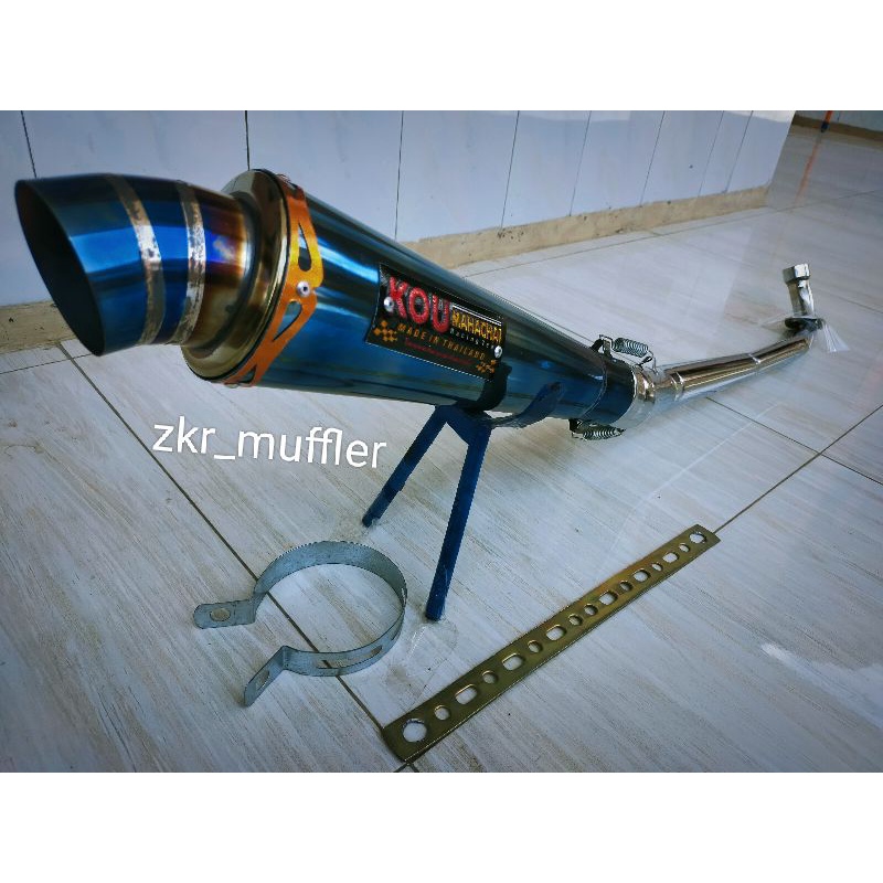 knalpot racing kou blumon all bebek Supra x/Supra fit/Supra 125/Vega R/Vega ZR/Vega new/Jupiter z/Ju