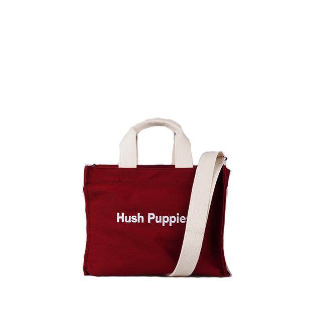Hush Puppies Canvas Tote Bag S In Maroon