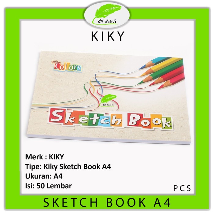 

Buku Gambar Kiky Skecth Book/ Buku Sketsa Ukuran A4 - 50 Lembar - 1 Buku