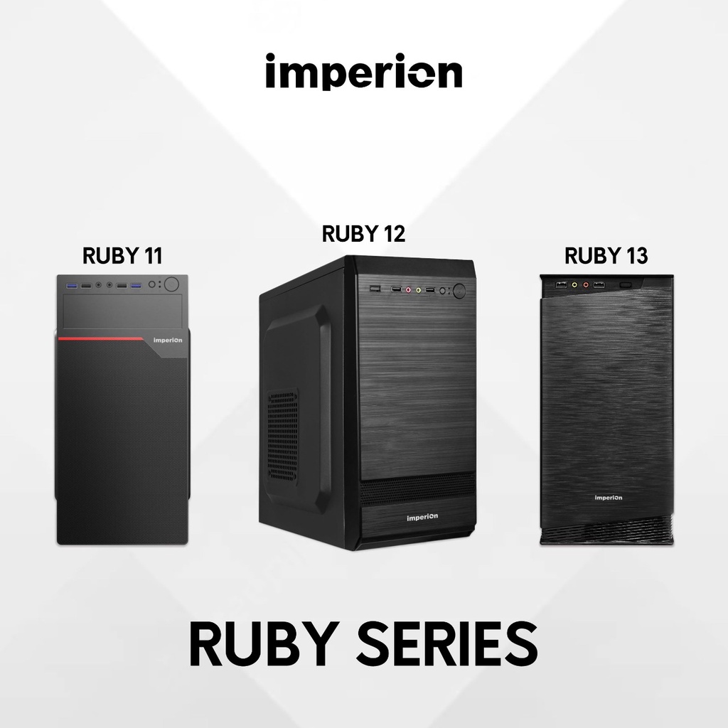 Casing Komputer imperion Micro atx with Power supply 500 Watt ruby 13 ca-053 - Pc case free psu 500w