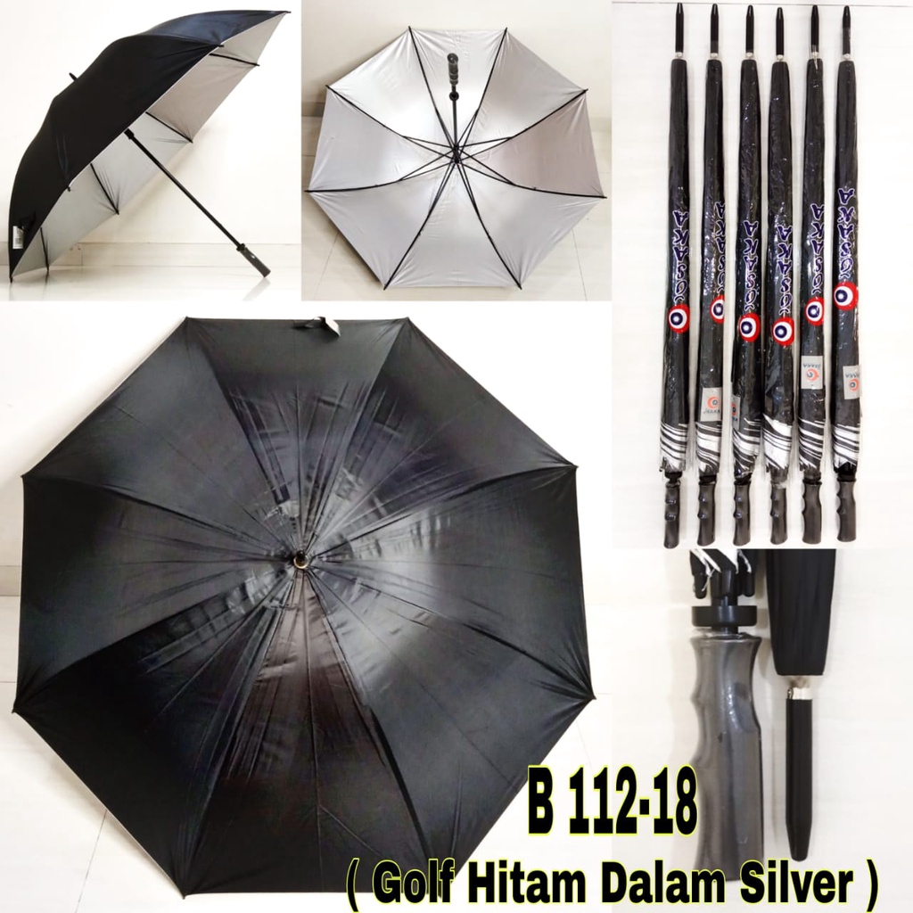 Payung Polos Jumbo Elegant | Dongker - Biru - Merah - Hitam