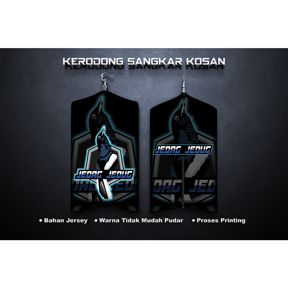 KRODONG SANGKAR KOTAK PRINTING DESAIN BURUNG KACER