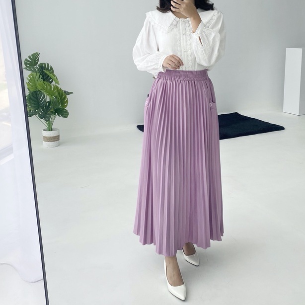 ROK PLISKET PREMIUM JUMBO DENGAN KANTONG BAHAN HYGET PREMIUM