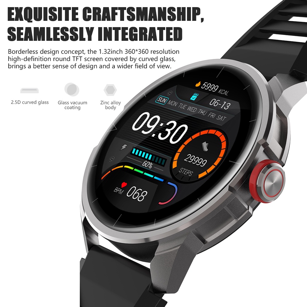 Smartwatch tahan air Touch Screen SpO2 Monitor IP68 waterproof jam tangan  50+ watch faces Sport And Health Monitor