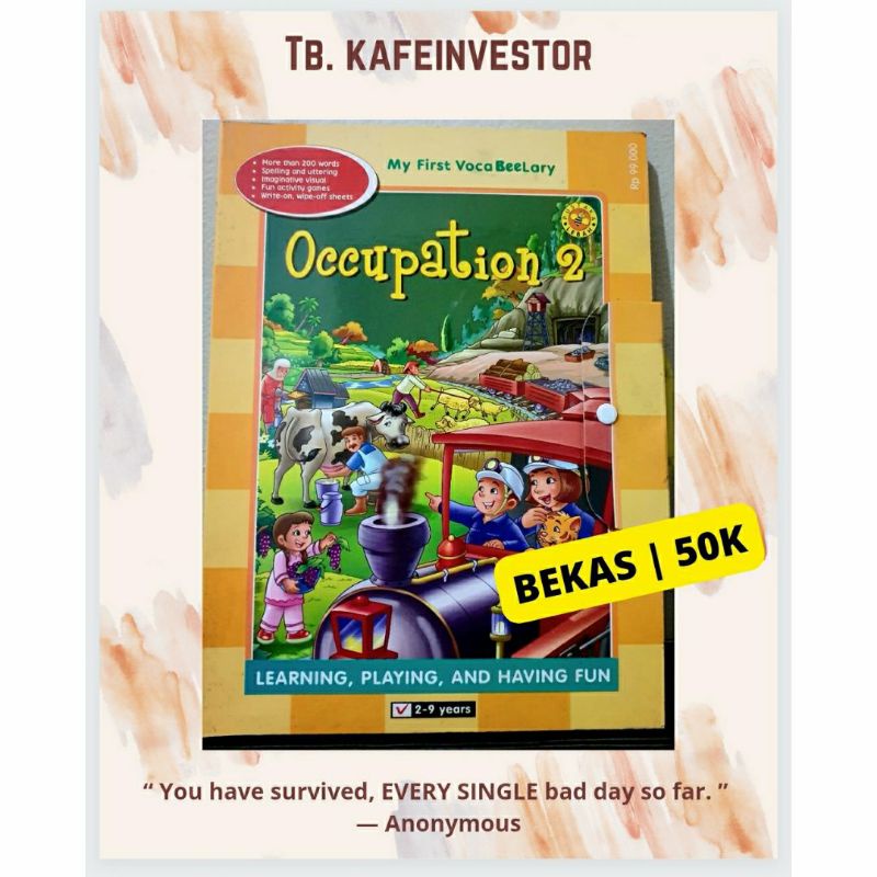 Buku anak Occupation 2 - Pustaka Lebah