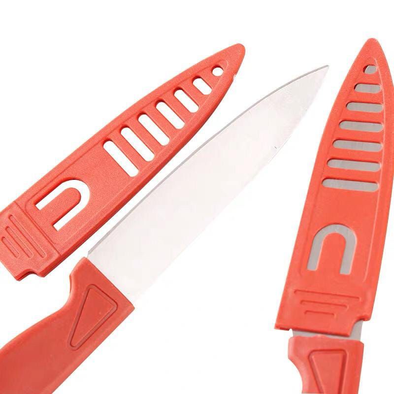 PISAU KUPAS BUAH DAN SAYUR PISAU KECIL PISAU DAPUR STAINLESS SARUNG SERBAGUNA PISAU MURAH