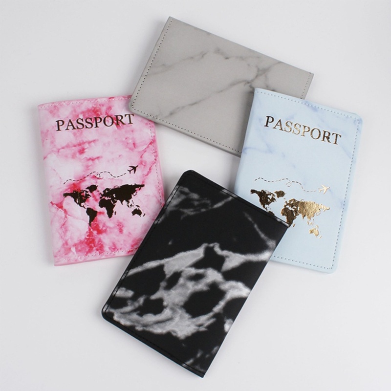 Gro Kulit PU Pasangan Kekasih Passport Holder Travel Card Case Cover Wedding